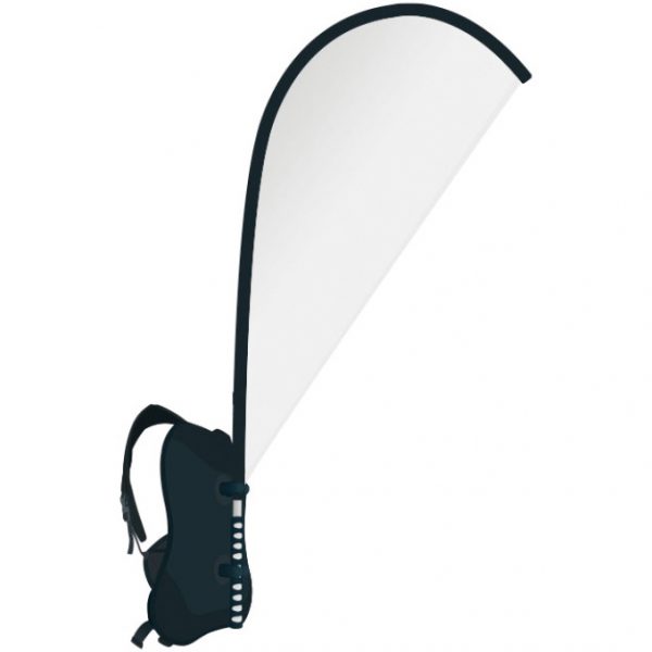 Backpack beachflags, rugtas vlaggen